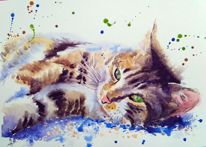 绘画,  7.1x9.8 in 
