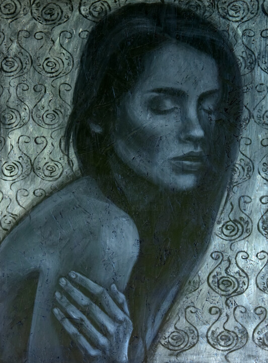 Peinture intitulée "Fragile" par Artmoods Tp, Œuvre d'art originale, Acrylique Monté sur Panneau de bois