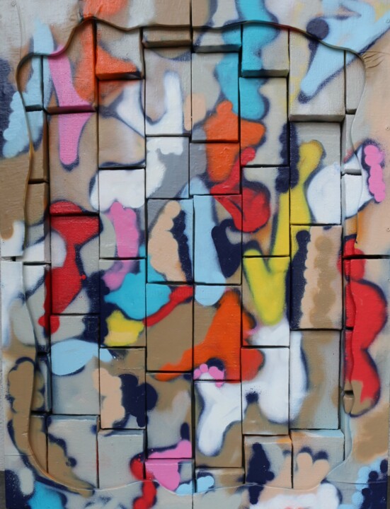 Eloge du chaos 绘画, 39.4x27.6 in