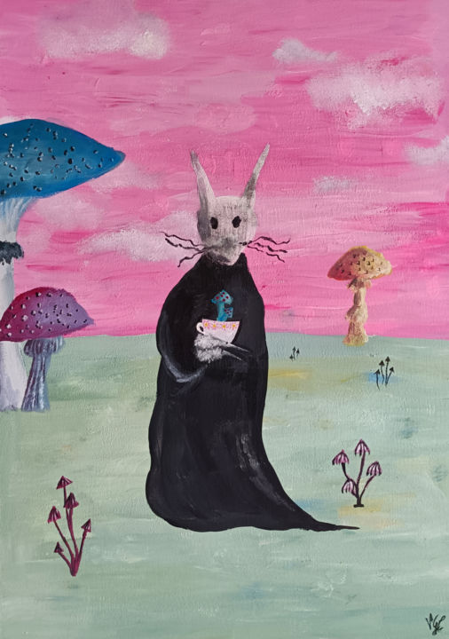 Painting titled "The Host" by Valentina Ginevra Ceraso, Original Artwork, Acrylic