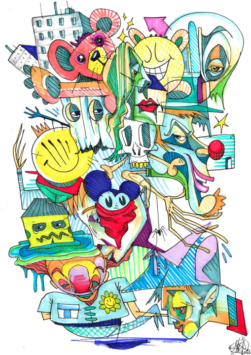 Abs toonz 图画, 11.7x8.3 in