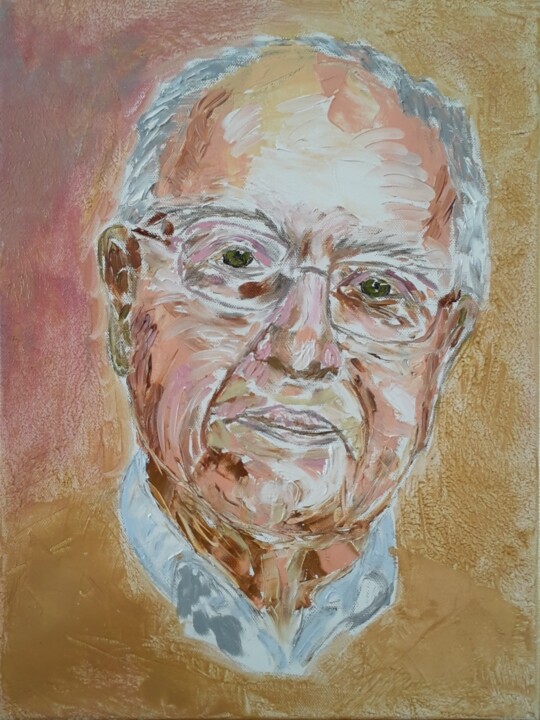 Sir Michael Francis Atiyah 绘画, 15.8x11.8 in