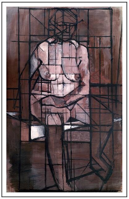 Nude from Accademy 3 绘画, 45.7x29.5 in
