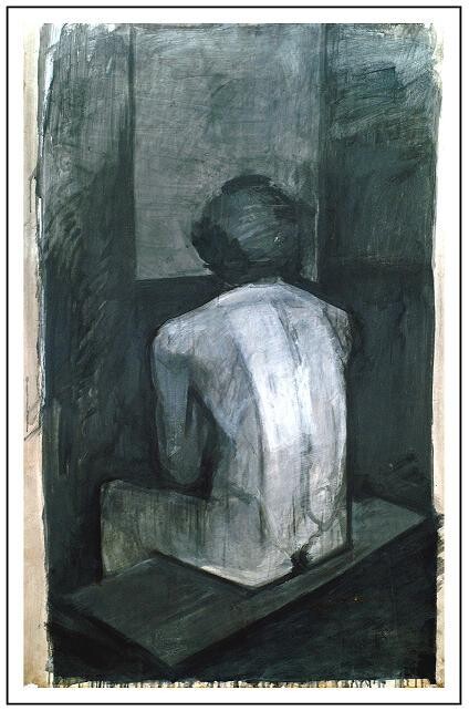 Nude from Academy 4 绘画, 59.5x38.6 in