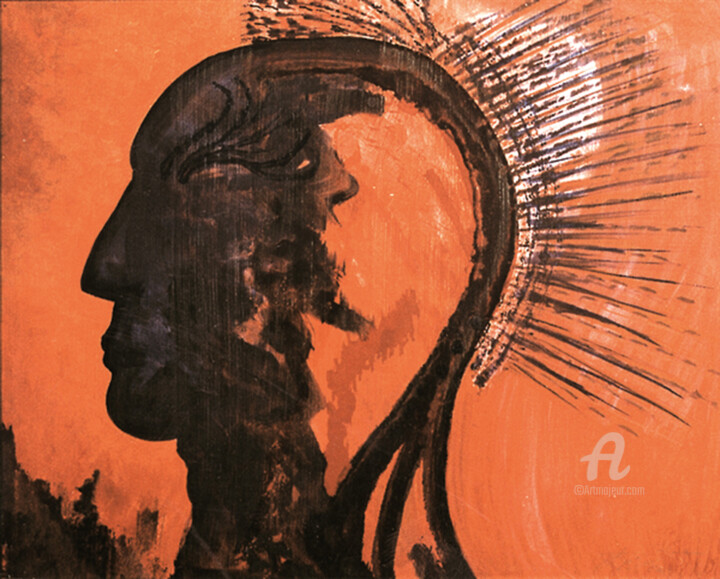 Irokese 绘画, 27.6x35.4 in