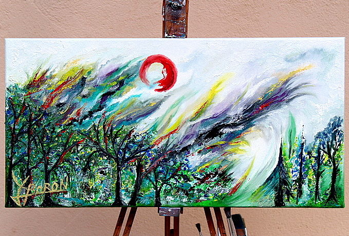 绘画,  11.8x23.6 in 