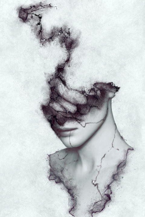 Digital Arts titled "BLACK LIST//BLACK O…" by Maksim Krapht, Original Artwork, Digital Painting