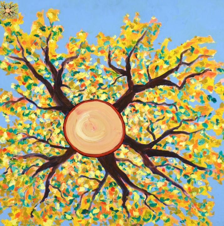 Fall And Rise 绘画, 32x32 in