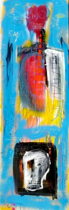 Nightmare in France 绘画, 47.2x15.8 in