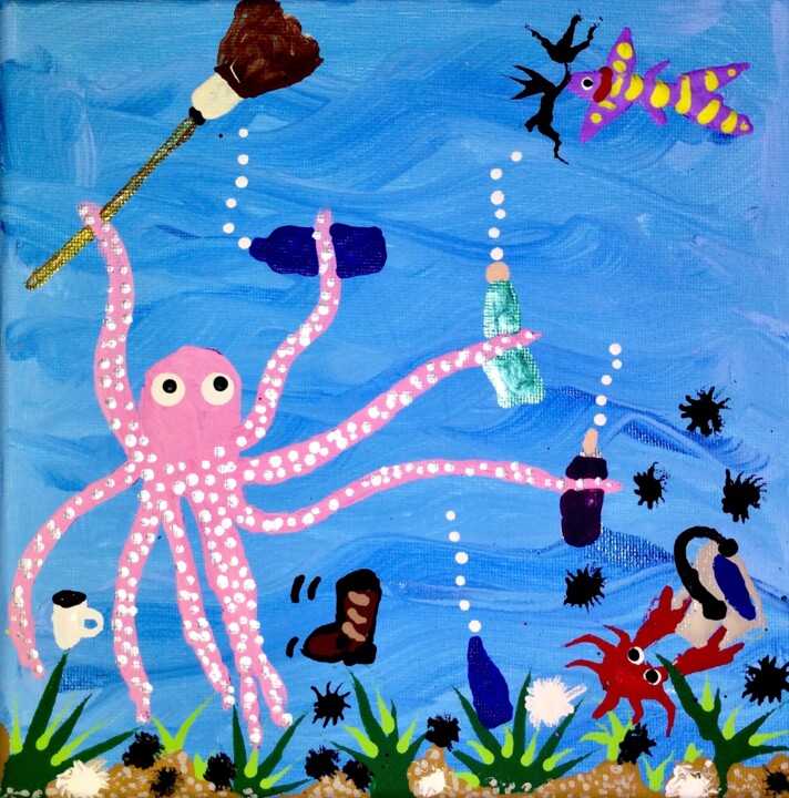 Wake Up The Children 绘画, 8x8 in