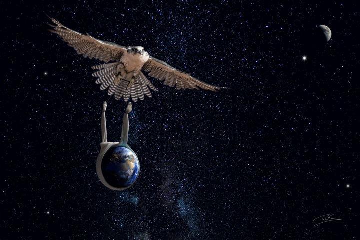 Photographie intitulée "TERRE FRAGILE - MIG…" par Patrick Forget, Œuvre d'art originale, Photographie manipulée