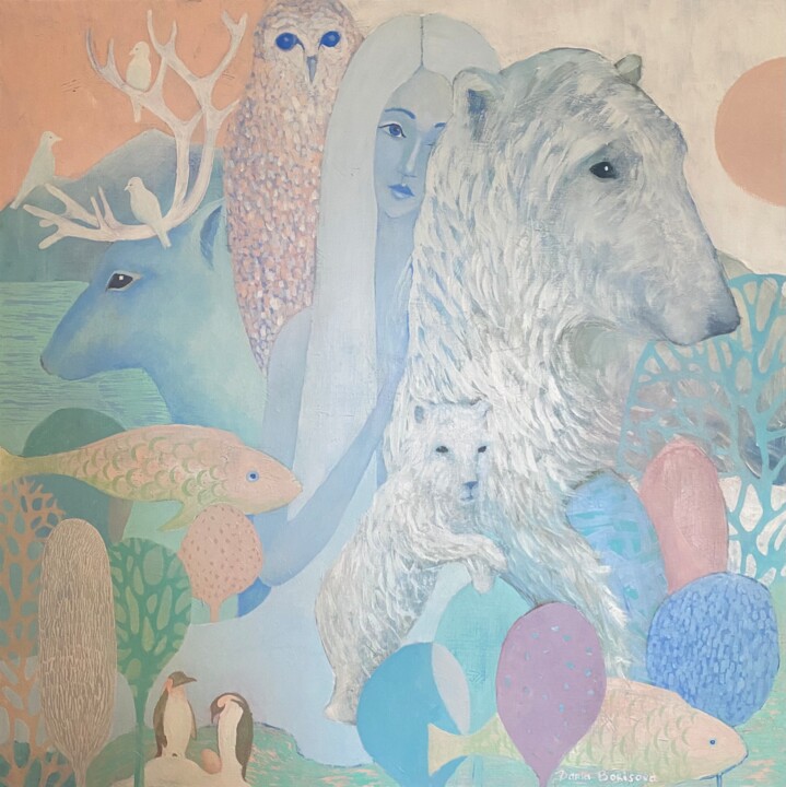 绘画,  36x36 in 