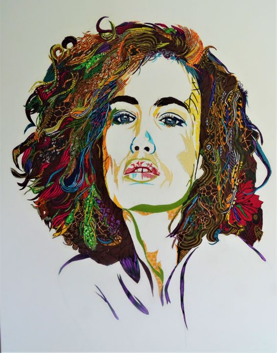 Tess 拼贴, 39.4x31.9 in