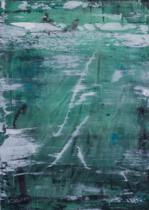 Painting titled "70X50CM. | ABSTRACT…" by Ilze Ergle-Vanaga, Original Artwork, Acrylic