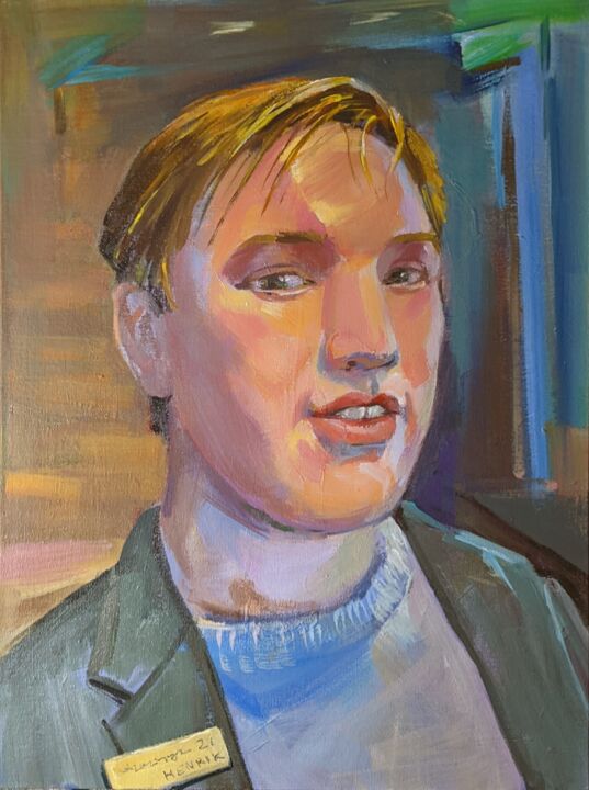 Portrait of Henrik 绘画, 16x12 in