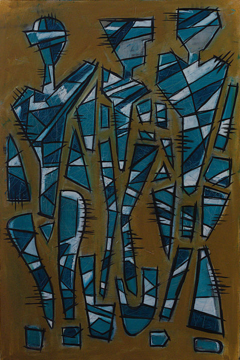 We Are Glass 绘画, 35x23.6 in