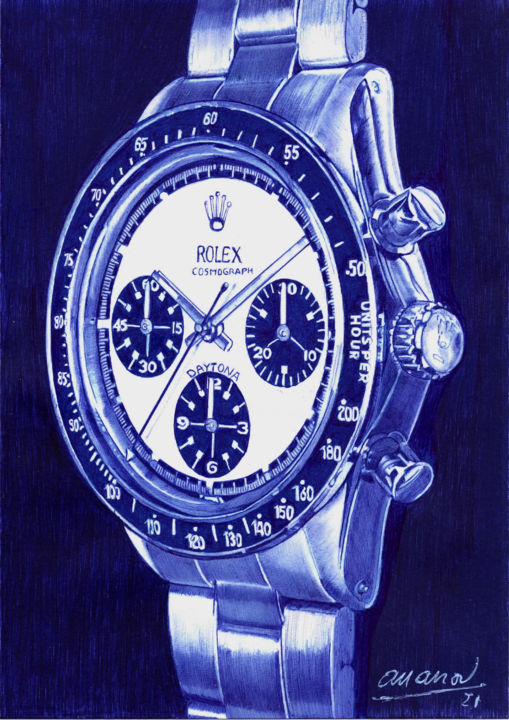 Rolex Daytona 图画, 11.8x8.7 in