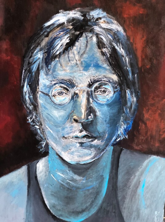 Peinture intitulée "John" par Ralph.S, Œuvre d'art originale, Huile