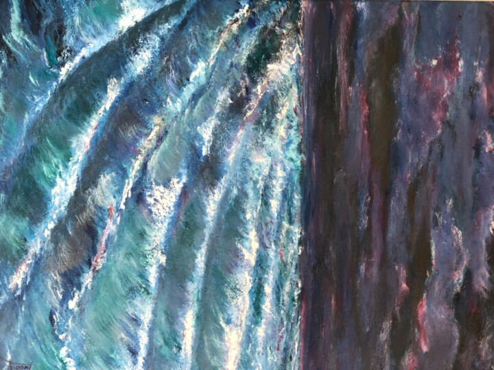 Peinture intitulée "Turbulences" par Ralph.S, Œuvre d'art originale, Huile