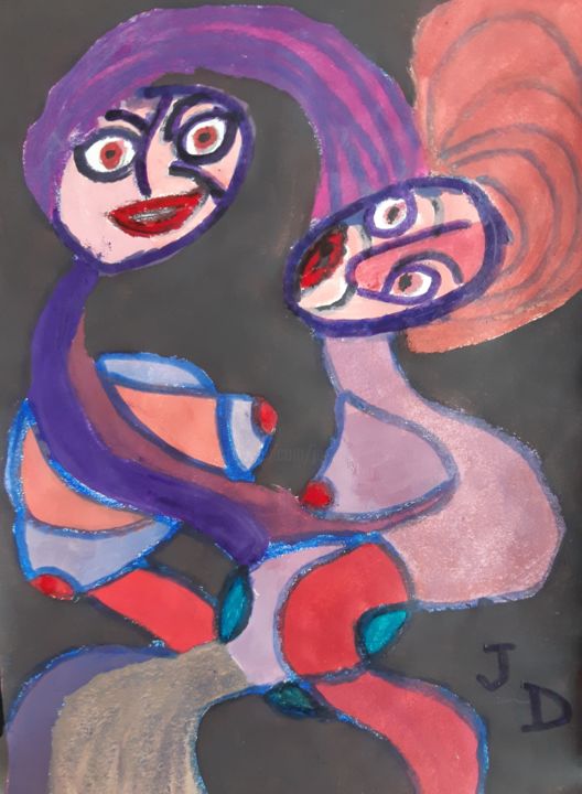 La Discorde 绘画, 11.4x8.3 in