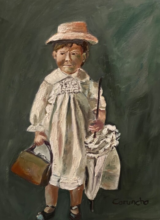 Mary Poppins 绘画, 12.6x9.5 in