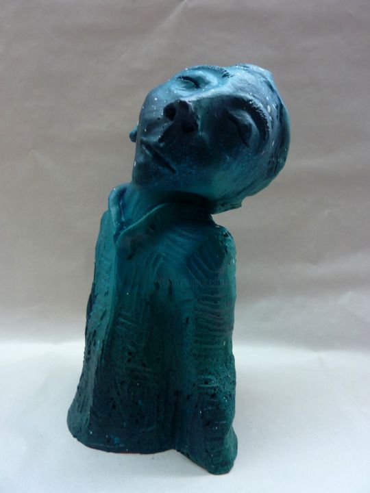 Sculpture intitulée "Réverie 2/8" par Saname, Œuvre d'art originale, Plâtre