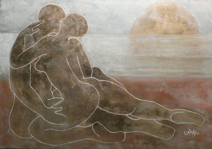 Complicité II 绘画, 31.9x45.7 in
