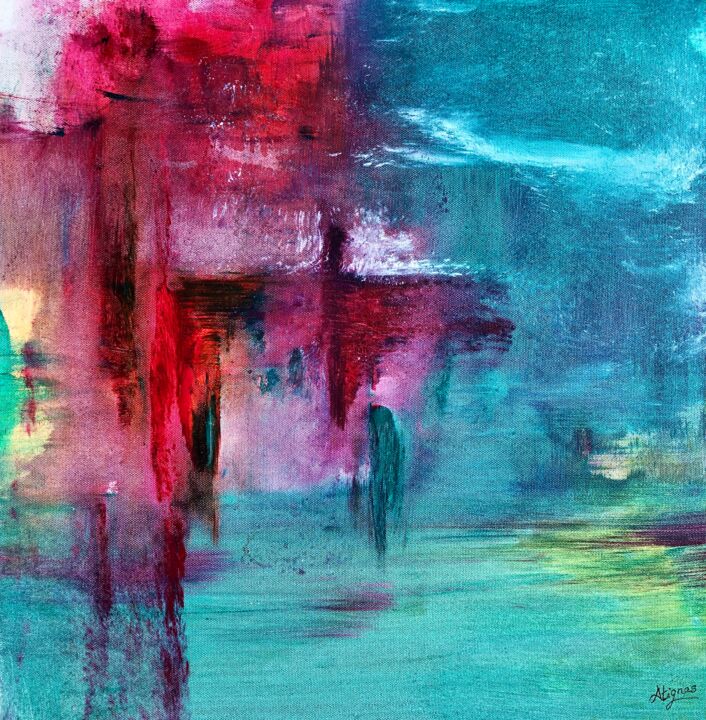 Painting titled "My pride" by Atignas Art, Original Artwork, Acrylic Mounted on Wood Stretcher frame