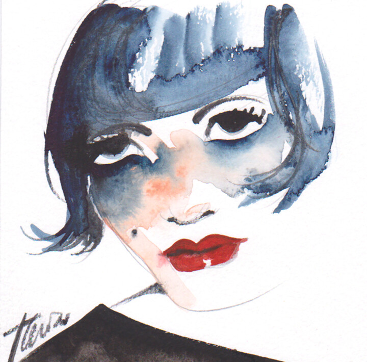 azul 图画, 3.9x3.9 in