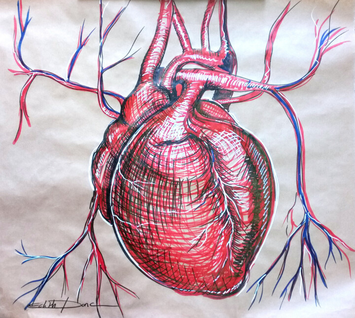 Coeur kraft 图画, 23.6x27.6 in