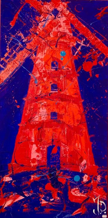 "5 shades of red 绘画, 39.4x19.7 in