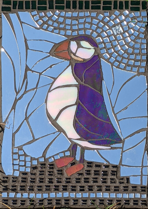 Puffin 雕塑, 12x8 in