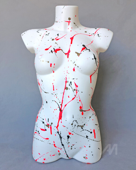 Abstracted Bod white (2) 雕塑, 26.8x17.3 in