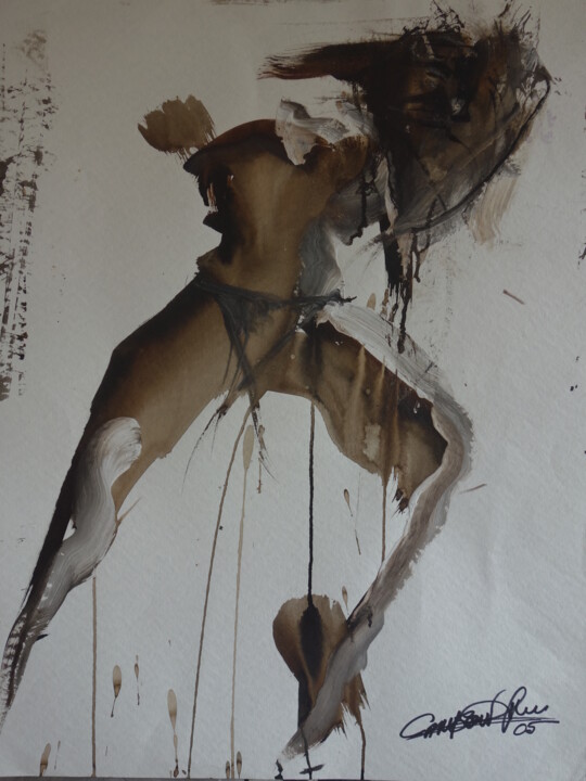 Painting titled "BEAUTE DIVINE" by Marie Therese Cambon - Margo, Original Artwork, Acrylic
