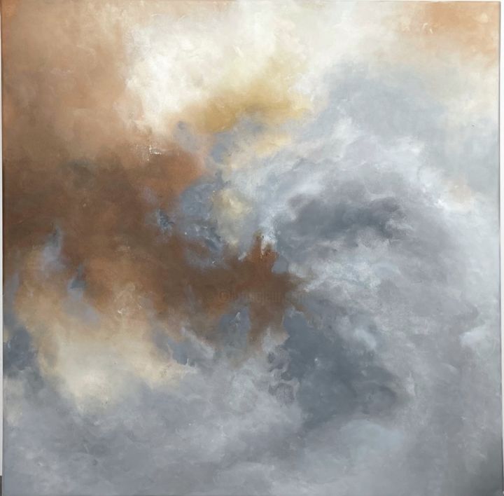 Schilderij getiteld "Spinning in Circles" door Robin Blažek, Origineel Kunstwerk, Acryl