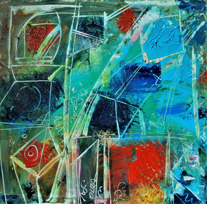 Dipinto astratto " 绘画, 23.6x23.6 in
