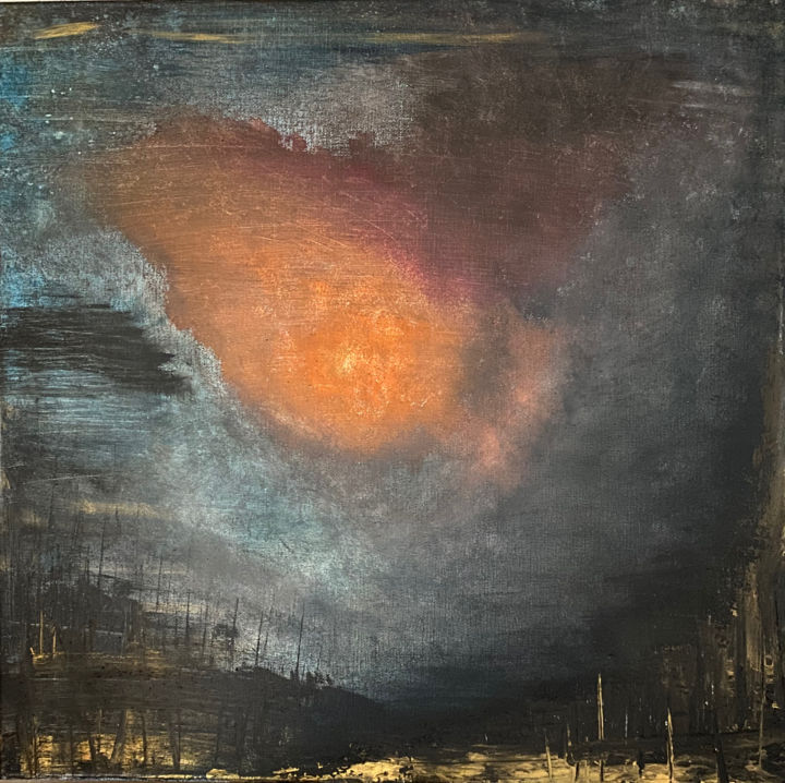Pintura titulada "Fire" por Fjara Storm, Obra de arte original, Acrílico