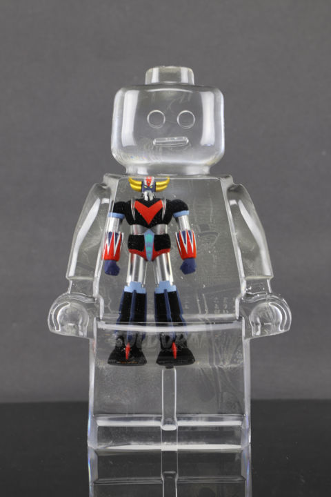 ROBOCLUSION GOLDORAK 10 雕塑, 9.8x6.3 in