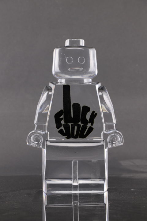 ROBOCLUSION FUCK YOU 雕塑, 9.8x6.3 in