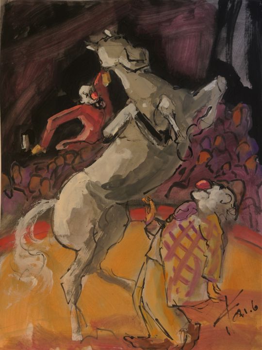 Merci je rentre à pied ! 图画, 25.6x19.7 in