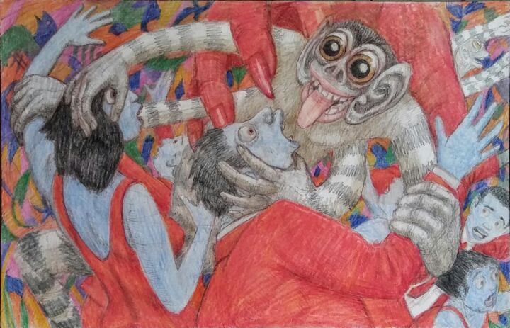 Harvest of the Monkey Demons 图画, 11x17 in