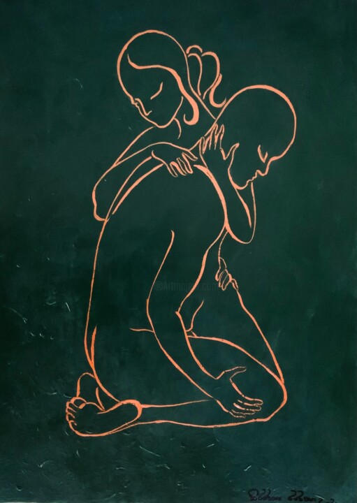 Tropical Lovers 图画, 16.5x11.8 in