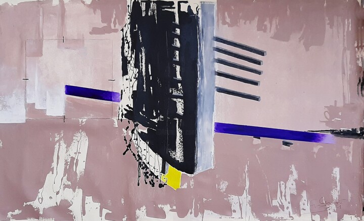 Pittura intitolato "Inclusioni sensoria…" da Giovanni Primo Greco, Opera d'arte originale, Smalto