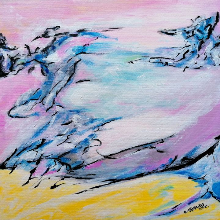 Peinture intitulée "September abstracti…" par Wabyanko, Œuvre d'art originale, Acrylique