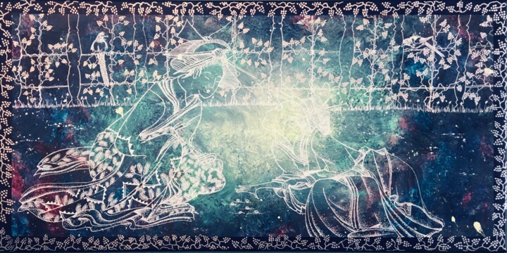 绘画,  15.8x31.5 in 