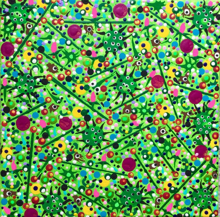Viridis Virentia 绘画, 10x10 in