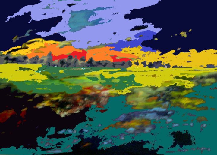Digital Arts titled "Borne Sulinowo - ok…" by Barbara Przyborowska, Original Artwork, Digital Painting