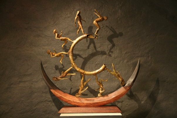 雕塑 标题为“Wheel of life” 由Michael Cañadas, 原创艺术品, 青铜