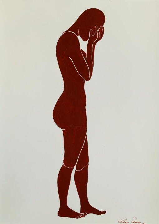 Heaviness of Heart 图画, 16.5x11.8 in