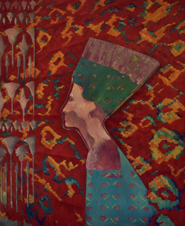 MYTH-XIV. EGYPT 110*90 cm, original oil painting 绘画, 43.3x35.4 in